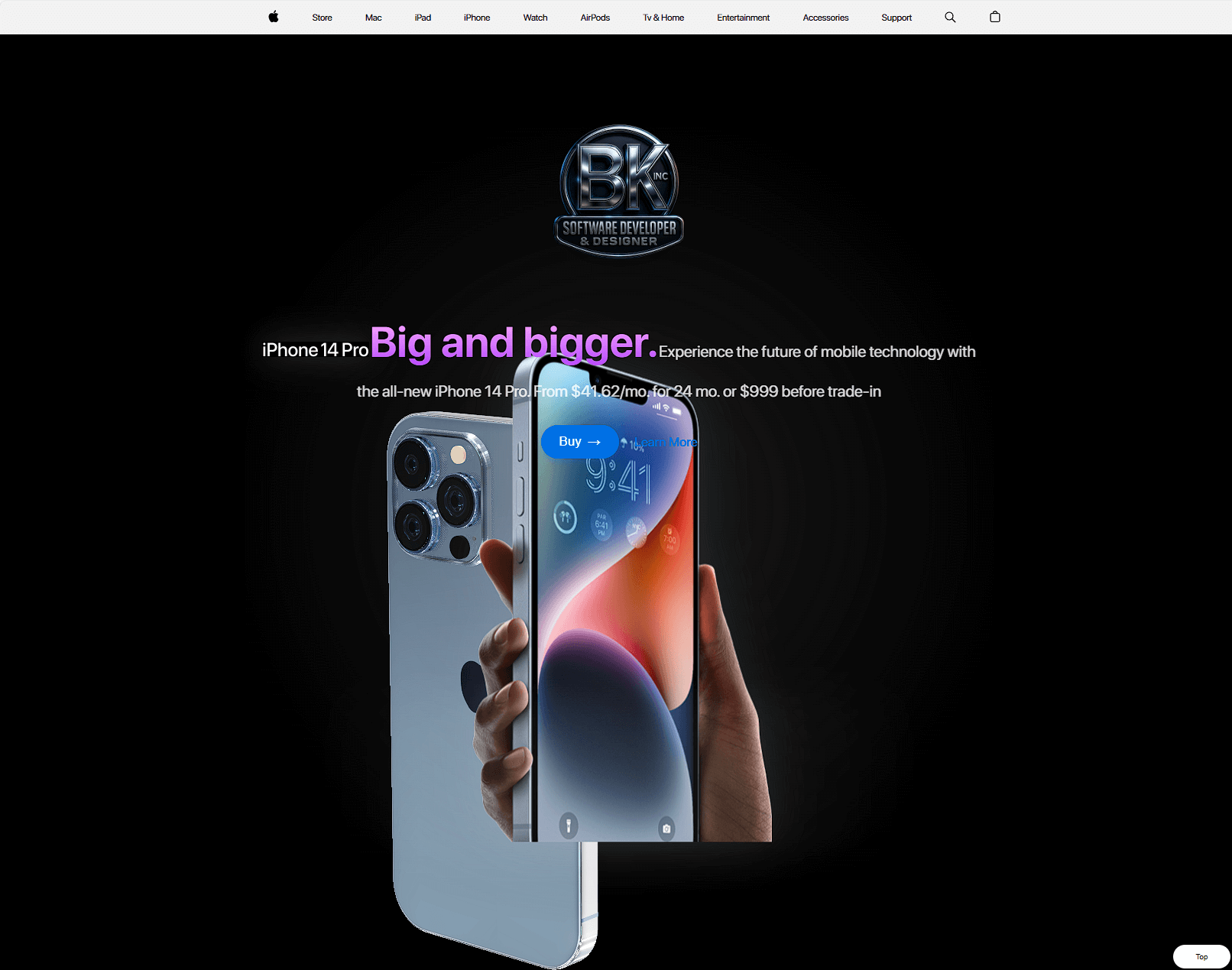 iPhone Landing Page
